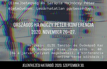Konferenciafelhívás az Országos Hajnóczy Péter-konferenciára (2020. november 26–27.)
