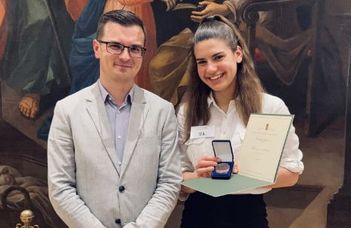 Újabb TÓK-os hallgató kapott Kazinczy-érmet