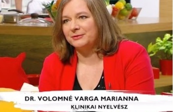 Vendégünk volt dr. Volomné Varga Marianna, klinkiai nyelvész