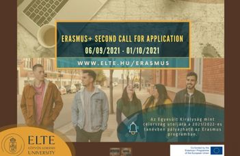 Erasmus+ Second call for application 2021/22