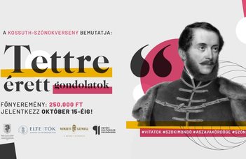 Október 15-éig jelentkezhetsz a Kossuth-szónokversenyre