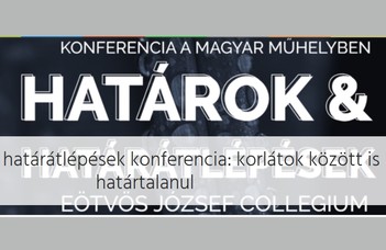 Tanszékünk hallgatója az Eötvös Collegium konferenciáján