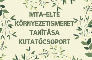 MTA-ELTE Környezetismeret Tanítása Munkacsoport