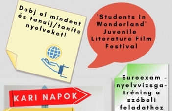 Az Idegen Nyelvi és Irodalmi Tanszék programjai Kari Napokon