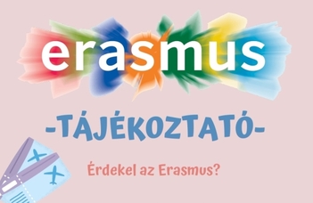 Erasmus tájékoztató