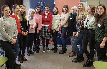 Winkler Márta az ELTE TÓK-on mesterszakos hallgatókkal találkozott